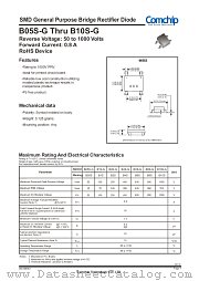 B1S-G datasheet pdf Comchip Technology