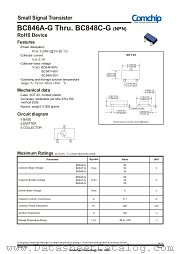 BC848A-G datasheet pdf Comchip Technology