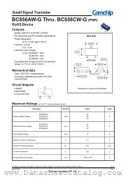 BC858CW-G datasheet pdf Comchip Technology
