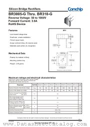 BR301-G datasheet pdf Comchip Technology