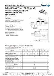 BR5005L-G datasheet pdf Comchip Technology