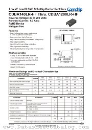 CDBA1100LR-HF datasheet pdf Comchip Technology