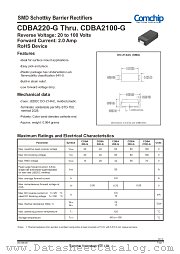 CDBA260-G datasheet pdf Comchip Technology