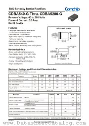CDBA540-G datasheet pdf Comchip Technology