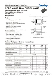 CDBB160-HF datasheet pdf Comchip Technology