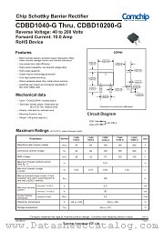 CDBD10200-G datasheet pdf Comchip Technology