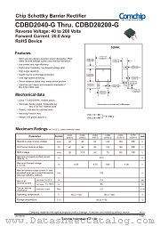 CDBD20100-G datasheet pdf Comchip Technology