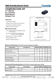CDBER0230R-HF datasheet pdf Comchip Technology