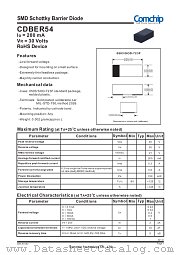 CDBER54 datasheet pdf Comchip Technology