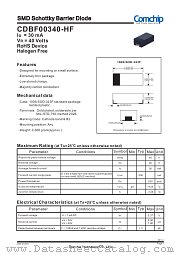 CDBF00340-HF datasheet pdf Comchip Technology
