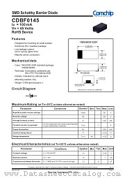 CDBF0145 datasheet pdf Comchip Technology