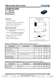 CDBF0230R datasheet pdf Comchip Technology