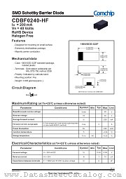 CDBF0240-HF datasheet pdf Comchip Technology