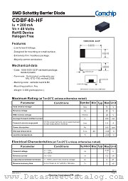 CDBF40-HF datasheet pdf Comchip Technology
