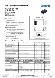 CDBF54-HF datasheet pdf Comchip Technology