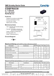 CDBFR0230 datasheet pdf Comchip Technology