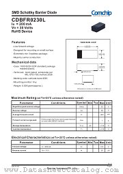 CDBFR0230L datasheet pdf Comchip Technology