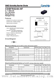 CDBFR0240-HF datasheet pdf Comchip Technology