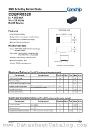 CDBFR0520 datasheet pdf Comchip Technology