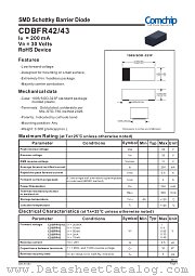 CDBFR43 datasheet pdf Comchip Technology