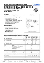 CDBHD240-G datasheet pdf Comchip Technology