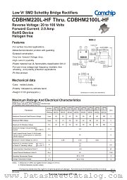CDBHM220L-HF datasheet pdf Comchip Technology