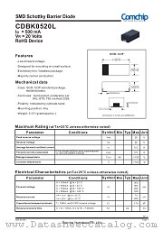 CDBK0520L datasheet pdf Comchip Technology