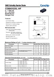 CDBK0520L-HF datasheet pdf Comchip Technology