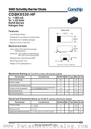 CDBK0530-HF datasheet pdf Comchip Technology