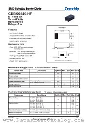 CDBK0540-HF datasheet pdf Comchip Technology