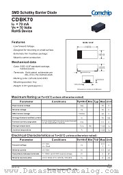 CDBK70 datasheet pdf Comchip Technology