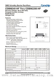 CDBM260-HF datasheet pdf Comchip Technology