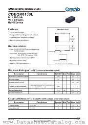 CDBQR0130L datasheet pdf Comchip Technology