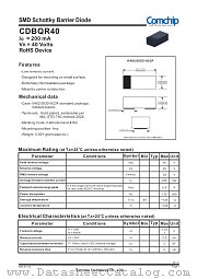 CDBQR40 datasheet pdf Comchip Technology