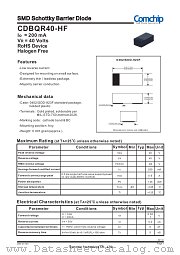 CDBQR40-HF datasheet pdf Comchip Technology