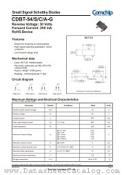 CDBT-54A-G datasheet pdf Comchip Technology