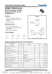 CDBT-70C-G datasheet pdf Comchip Technology