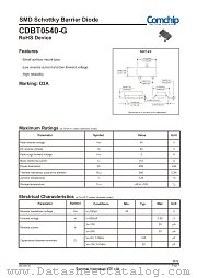 CDBT0540-G datasheet pdf Comchip Technology