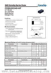 CDBU00340-HF datasheet pdf Comchip Technology
