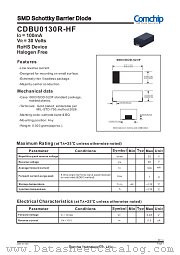 CDBU0130R-HF datasheet pdf Comchip Technology