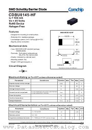 CDBU0145-HF datasheet pdf Comchip Technology