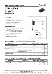 CDBU0230R datasheet pdf Comchip Technology