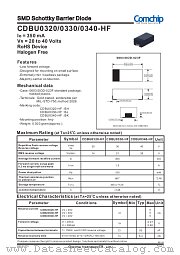 CDBU0320-HF datasheet pdf Comchip Technology