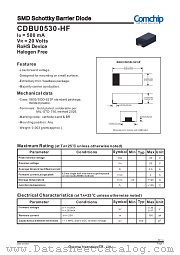CDBU0530-HF datasheet pdf Comchip Technology