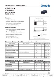 CDBUR40 datasheet pdf Comchip Technology