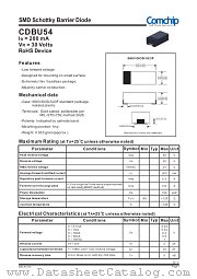 CDBU54 datasheet pdf Comchip Technology