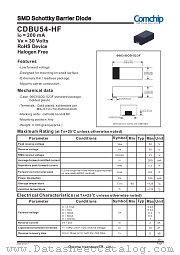 CDBU54-HF datasheet pdf Comchip Technology