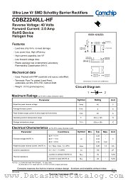CDBZ2240LL-HF datasheet pdf Comchip Technology