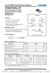 CDBZ31045L-HF datasheet pdf Comchip Technology