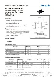 CDBZ5T1045-HF datasheet pdf Comchip Technology